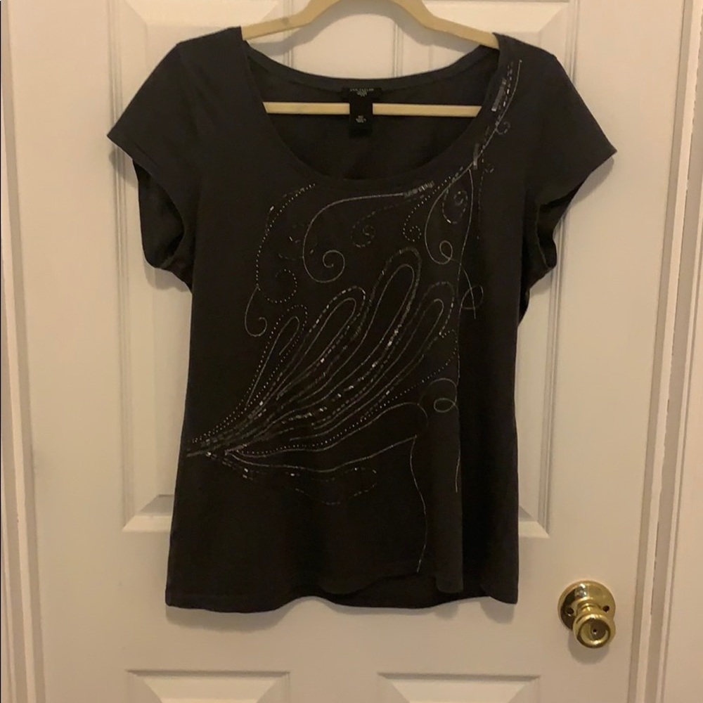 Ann Taylor size MP grey shirt